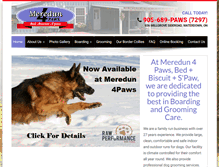 Tablet Screenshot of meredun4paws.com